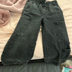 Old Navy Kids Charcoal Cargo Pants